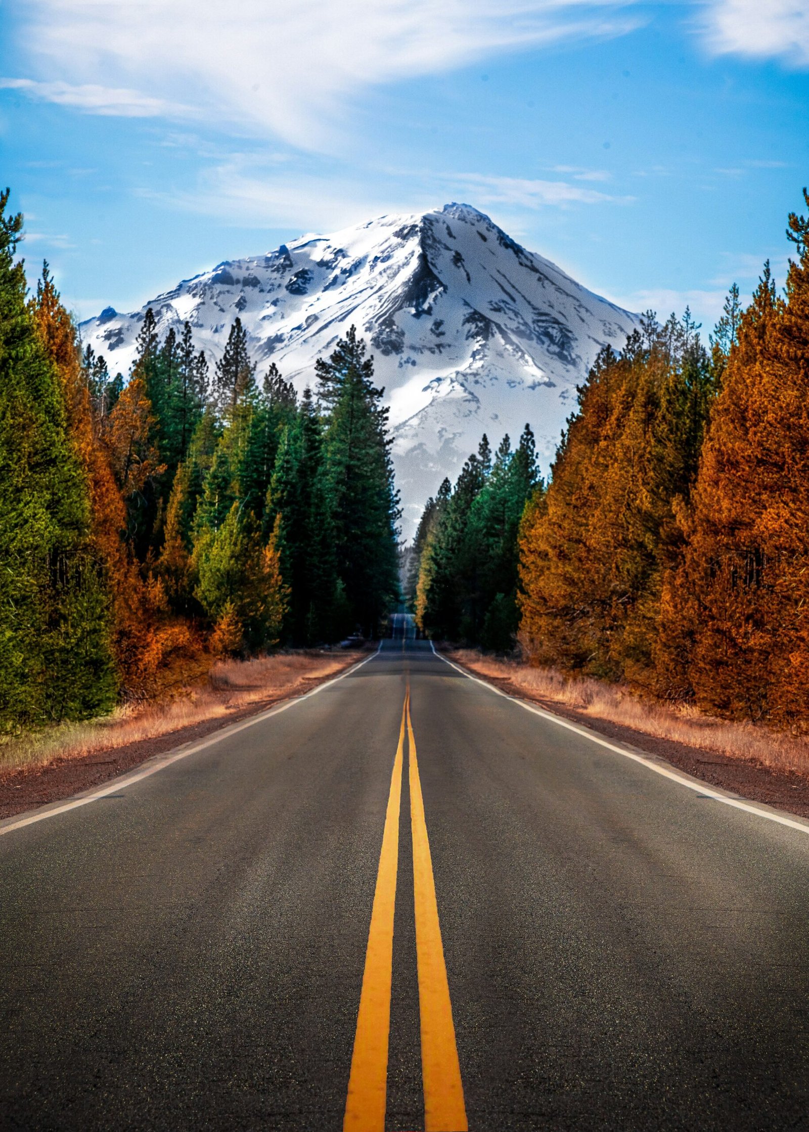 Dramatic landscape of Redding, California